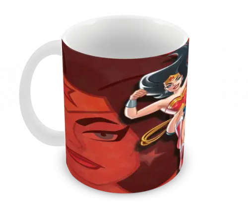 Caneca Polímero Mulher Maravilha Personalizada