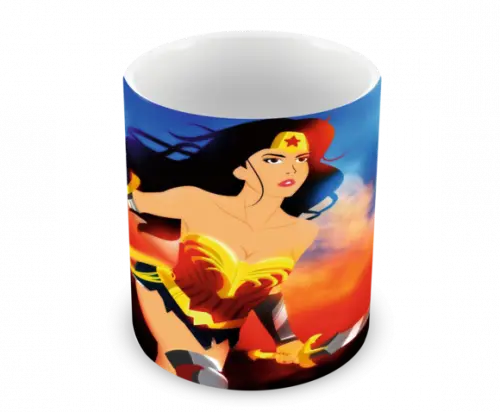 Caneca Polímero Mulher Maravilha Personalizada