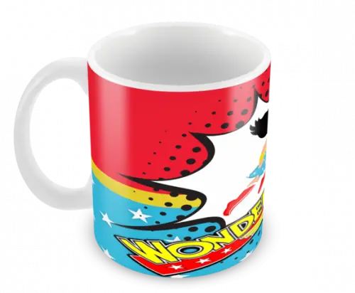 Caneca Polímero Mulher Maravilha Personalizada