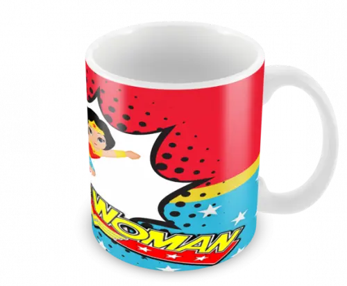Caneca Polímero Mulher Maravilha Personalizada