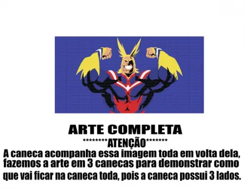 Caneca Polímero My Hero Academia Personalizada