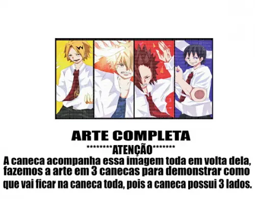 Caneca Polímero My Hero Academia Personalizada