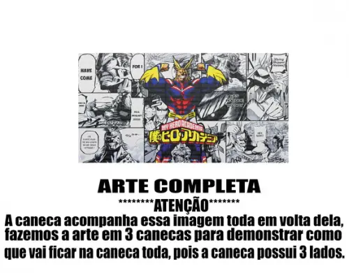 Caneca Polímero My Hero Academia Personalizada