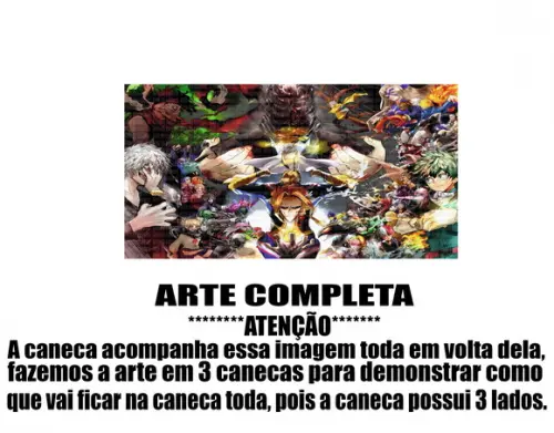 Caneca Polímero My Hero Academia Personalizada