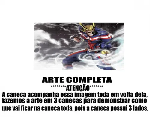 Caneca Polímero My Hero Academia Personalizada