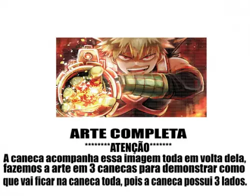 Caneca Polímero My Hero Academia Personalizada