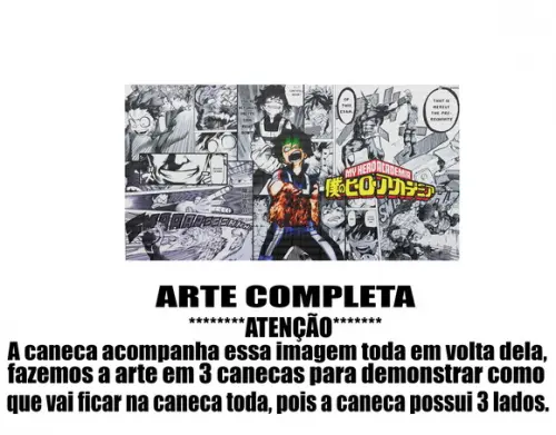 Caneca Polímero My Hero Academia Personalizada