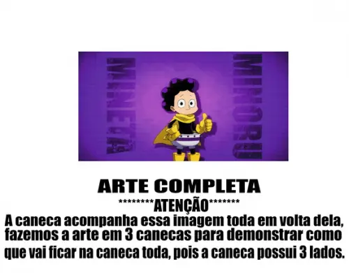 Caneca Polímero My Hero Academia Personalizada