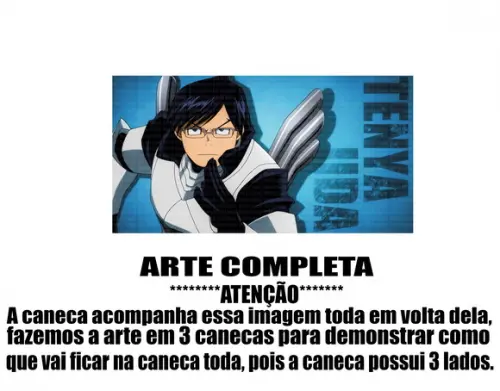 Caneca Polímero My Hero Academia Personalizada