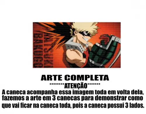 Caneca Polímero My Hero Academia Personalizada