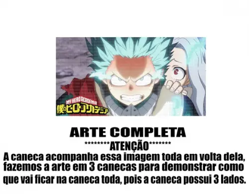 Caneca Polímero My Hero Academia Personalizada
