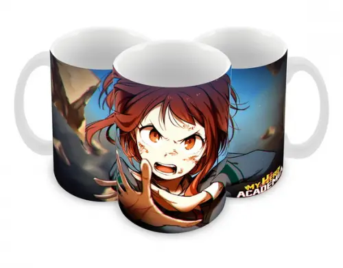 Caneca Polímero My Hero Academia Uraraka Personalizada