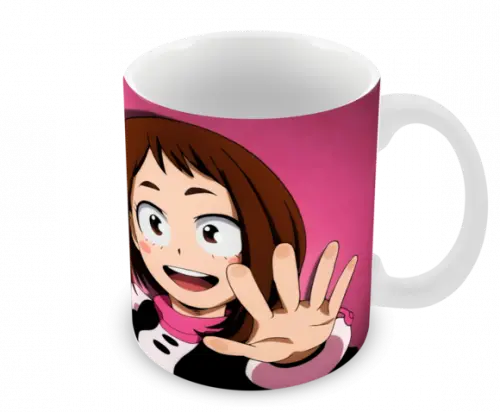 Caneca Polímero My Hero Academia Uraraka Personalizada