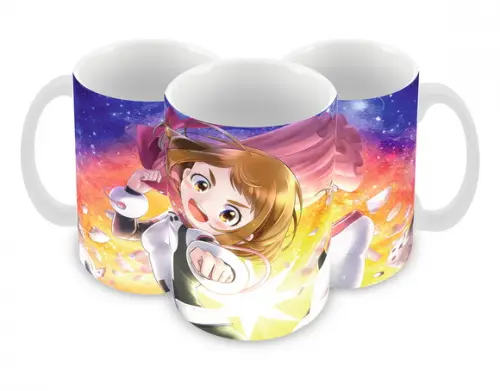 Caneca Polímero My Hero Academia Uraraka Personalizada