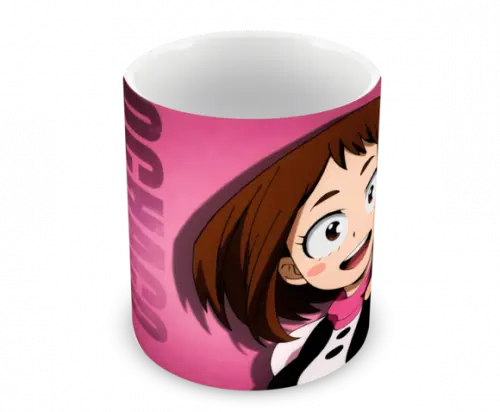 Caneca Polímero My Hero Academia Uraraka Personalizada