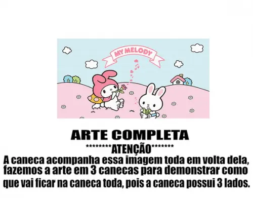 Caneca Polímero My Melody Personalizada
