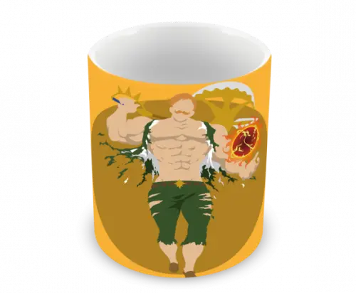 Caneca Polímero Nanatsu no Taizai Escanor Personalizada