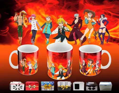 Caneca Polímero Nanatsu no Taizai Personalizada