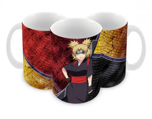 Caneca Polímero Naruto - Temari Personalizada