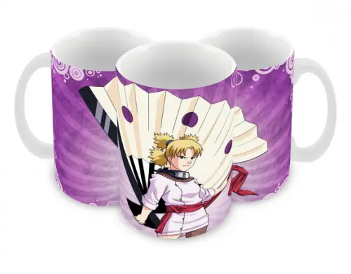 Caneca Polímero Naruto - Temari Personalizada
