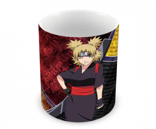 Caneca Polímero Naruto - Temari Personalizada