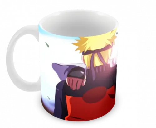 Caneca Polímero Naruto e Sasuke Personalizada