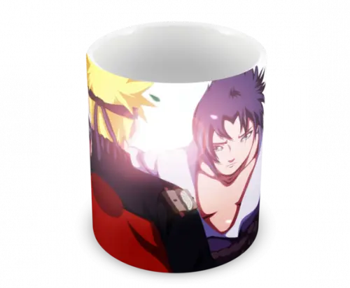 Caneca Polímero Naruto e Sasuke Personalizada