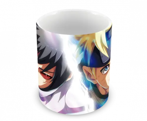 Caneca Polímero Naruto e Sasuke Personalizada