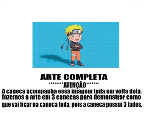 Caneca Polímero Naruto Personalizada