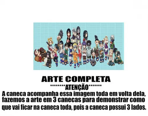 Caneca Polímero Naruto Personalizada