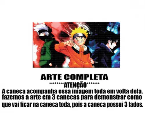 Caneca Polímero Naruto Personalizada