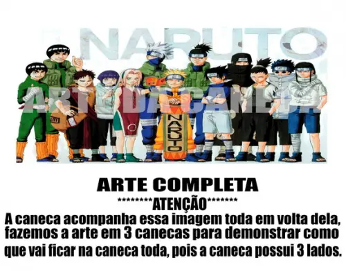 Caneca Polímero Naruto Personalizada
