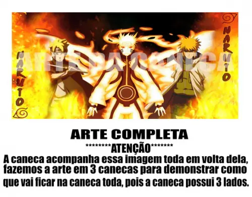 Caneca Polímero Naruto Personalizada