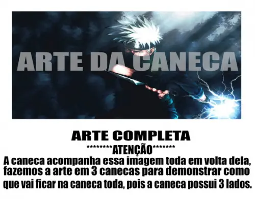 Caneca Polímero Naruto Personalizada