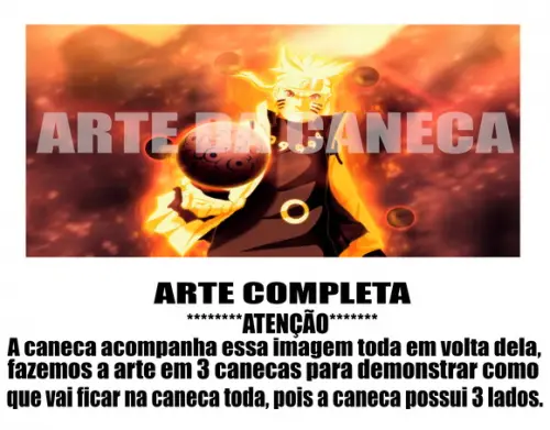 Caneca Polímero Naruto Personalizada