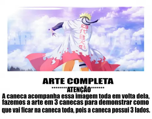 Caneca Polímero Naruto Personalizada