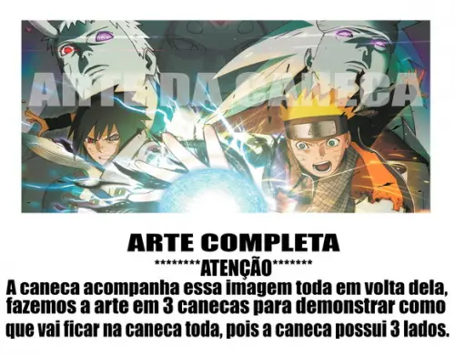 Caneca Polímero Naruto Personalizada