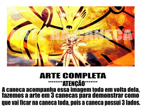 Caneca Polímero Naruto Personalizada