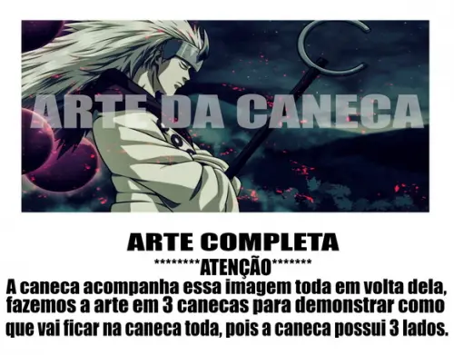 Caneca Polímero Naruto Personalizada