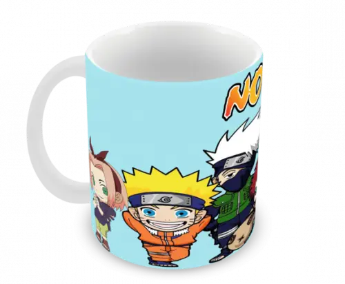 Caneca Polímero Naruto Seu Nome Personalizada