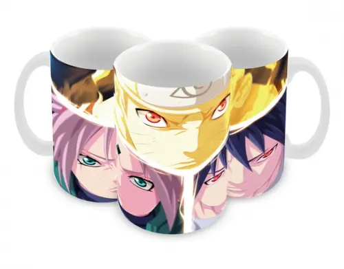Caneca Polímero Naruto Time 7 Personalizada