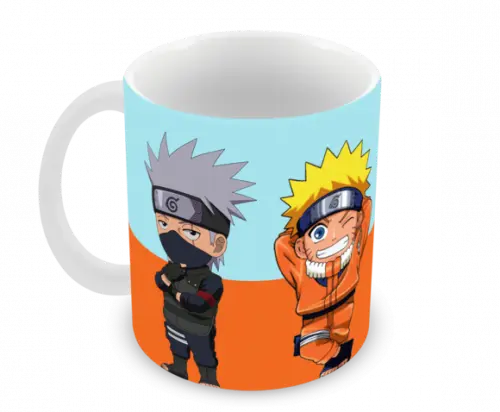 Caneca Polímero Naruto Time 7 com Nome Personalizada