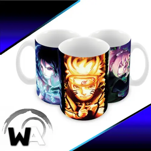 Caneca Polímero Naruto Time 7 Personalizada