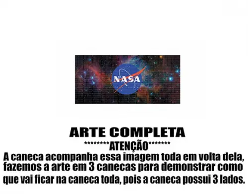 Caneca Polímero Nasa Personalizada