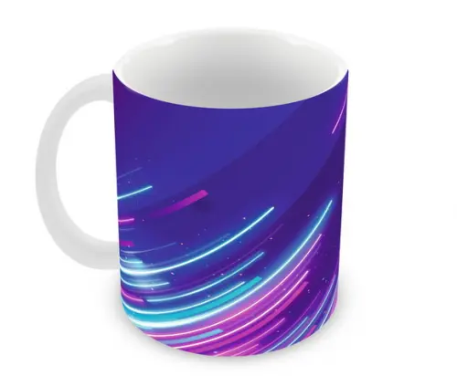 Caneca Polímero Neon Personalizada