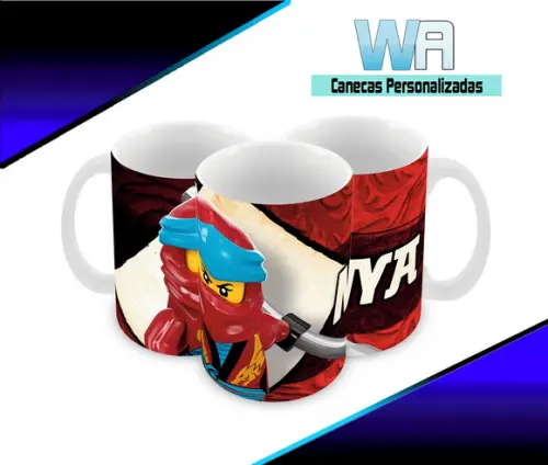 Caneca Polímero Ninjago Personalizada