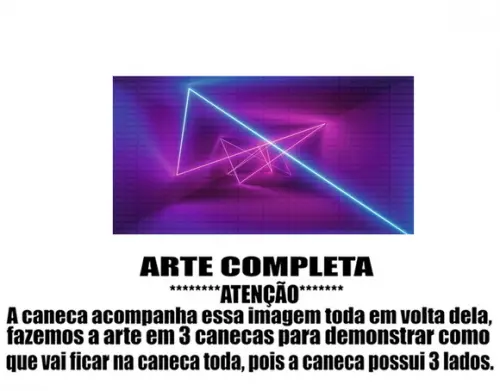 Caneca Polímero Neon Personalizada