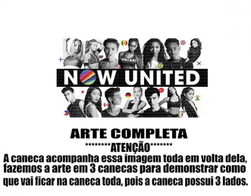 Caneca Polímero Now United Personalizada