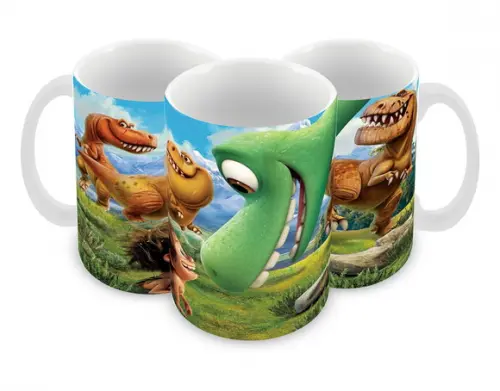 Caneca Polímero o Bom Dinossauro Personalizada