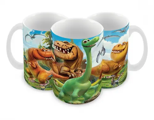 Caneca Polímero o Bom Dinossauro Personalizada